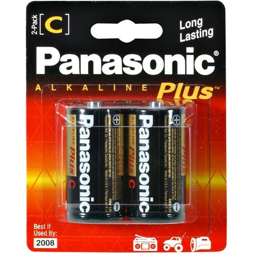 Panasonic C-Size Alkaline Plus Battery Pack AM-2PA/2B