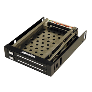 Addonics Snap-In Double Drive Mobile Rack AE25SNAP2SA