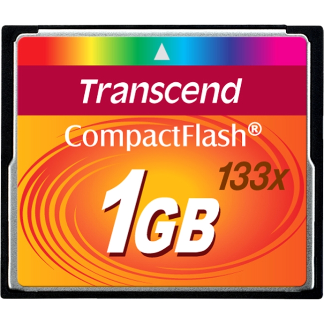 Transcend 1GB CompactFlash (CF) Card TS1GCF133