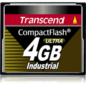 Transcend 4GB Ultra Speed Industrial Compact Flash (CF) Card TS4GCF100I