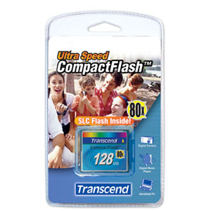 Transcend 128MB CompactFlash Card - 80x TS128MCF80