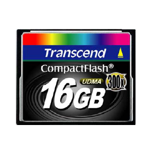 Transcend Information, Inc 16GB CompactFlash (CF) Card - 300x TS16GCF300