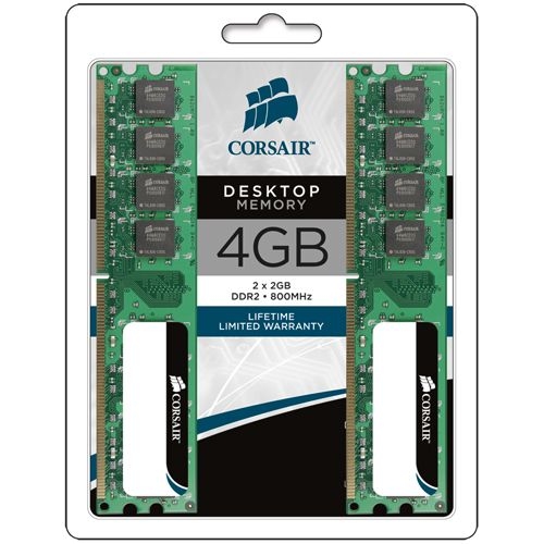 Corsair Value Select 4GB DDR2 SDRAM Memory Module VS4GBKIT800D2