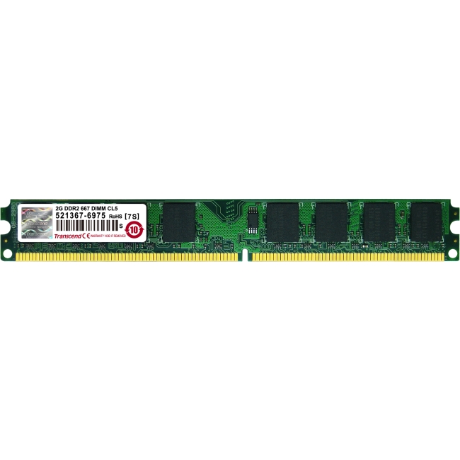 Transcend 2GB DDR2 SDRAM Memory Module JM667QLU-2G