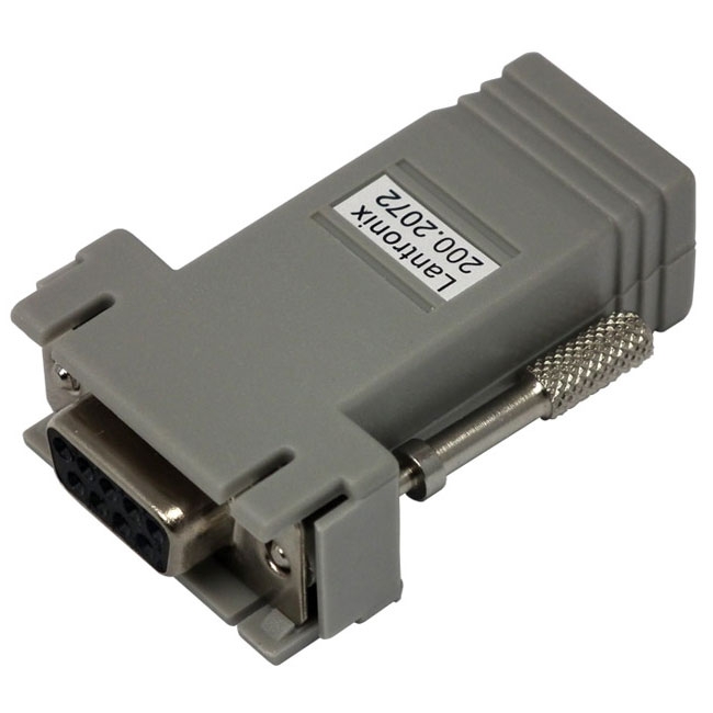 Lantronix RJ45 To DB9F Cable Adapter for Serial Devices with DB9M DCE Connectors 200.2072