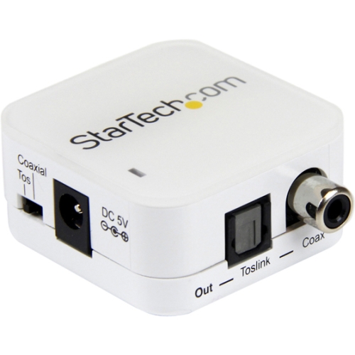 StarTech.com Two Way Digital Coax to Toslink Audio Converter SPDIFCOAXTOS