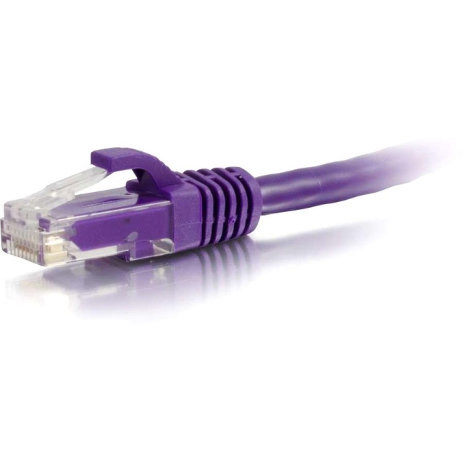 C2G 35 ft Cat6 Snagless UTP Unshielded Network Patch Cable - Purple 31357