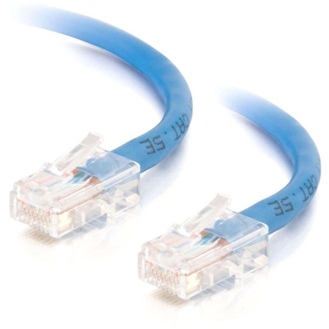 C2G 14 ft Cat5e Non Booted Crossover UTP Unshielded Network Patch Cable - Blue 26701