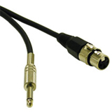 C2G Pro-Audio XLR Female to 1/4in Male Cable 40044
