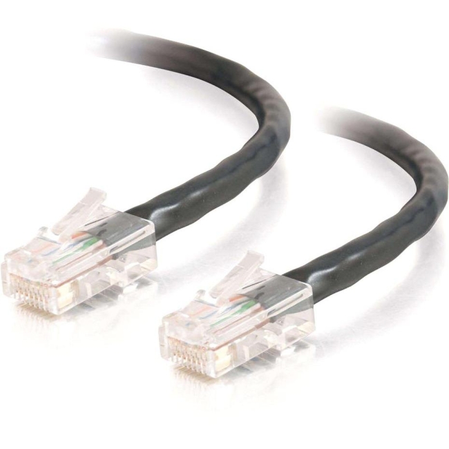 C2G 25 ft Cat5e Non Booted Crossover UTP Unshielded Network Patch Cable - Black 26708