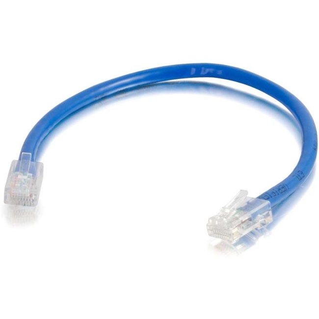 C2G 25 ft Cat5e Non Booted UTP Unshielded Network Patch Cable (100 pk) - Blue 24390