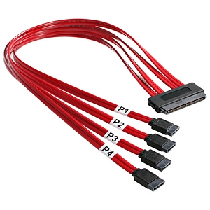StarTech.com 50cm SAS Cable - SFF-8484 to 4x SATA SAS84S450