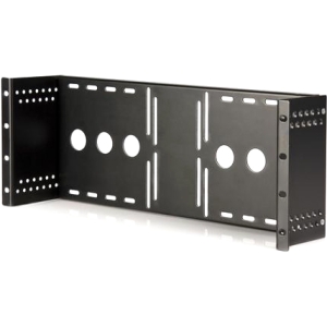 StarTech.com Universal VESA LCD Monitor Mounting Bracket for 19in Rack or Cabinet RKLCDBK