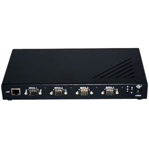 QUATECH 4 Port RS-232 Serial Device Server (DB9 Male) with Surge Suppression QSE-100D-SS QSE-100D