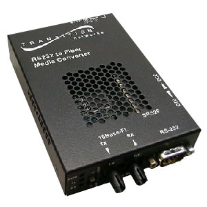 Transition Networks RS232 Copper to Fiber Media Converter SRS2F3114-100-NA SRS2F3114-100