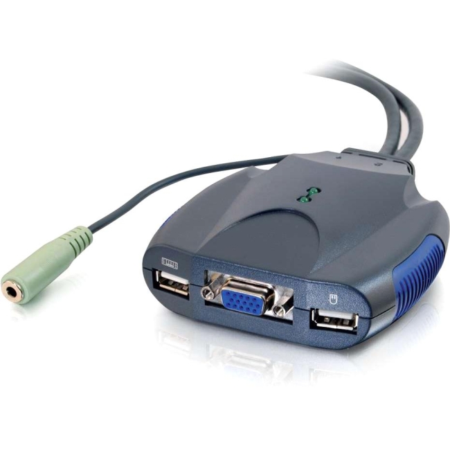 C2G TRULINK 2-Port VGA and USB Micro KVM with Audio 52043