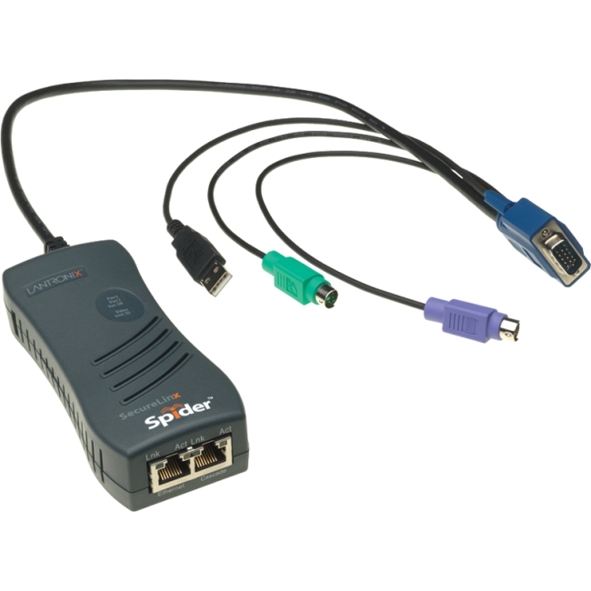 Lantronix SecureLinx 1-Port Remote KVM-over-IP SLS200PS20-01 Spider