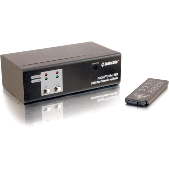 C2G Trulink 2-Port UXGA Monitor Switcher/Extender with Audio 39971