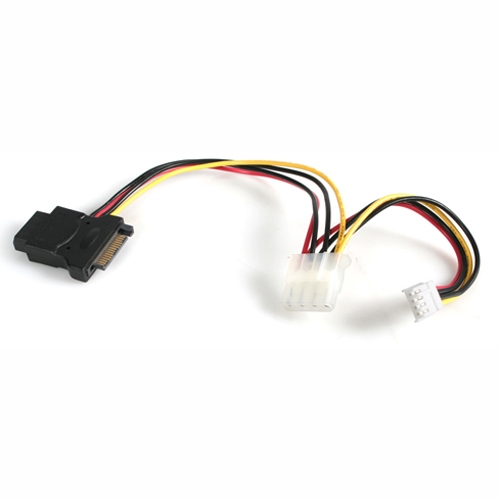StarTech.com LP4 to SATA Power Cable Adapter with Floppy Power - F/F LP4SATAFMD