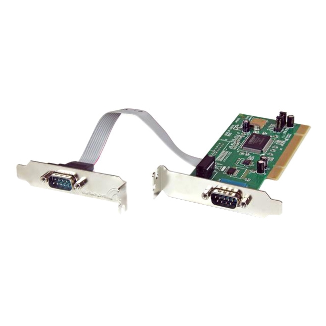 StarTech.com 2 Port PCI LP RS232 Serial Adapter Card PCI2S550_LP