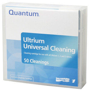 Quantum LTO Ultrium Universal Prelabeled Cleaning Cartridge MR-LUCQN-BC
