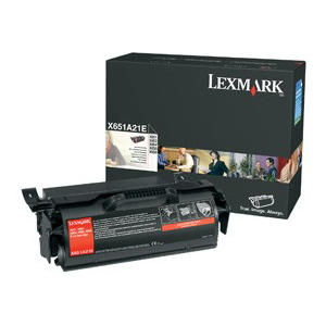 Lexmark Black Toner Cartridge X651A21A