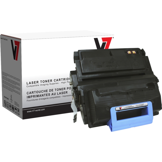 V7 Black Toner Cartridge For HP LaserJet 4345 MFP, 4345X MFP, 4345XM MFP, 4345XS V745A