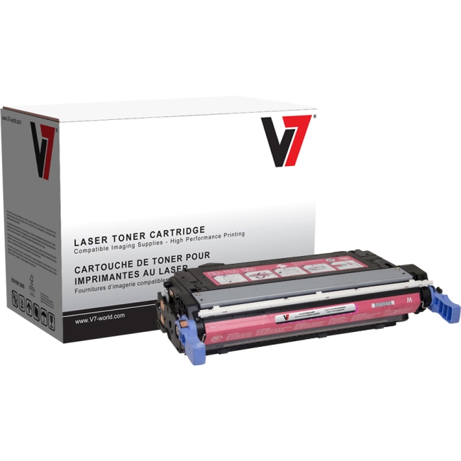 V7 Magenta Toner Cartridge, Magenta For HP Color LaserJet 4700, 4700N, 4700DN, 4 V74700M
