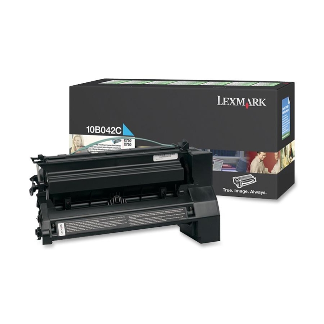Lexmark Cyan Toner Cartridge 10B042C LEX10B042C