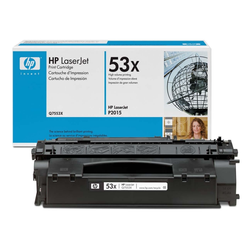 HP Black Toner Cartridge Q7553X HEWQ7553X No. 53X