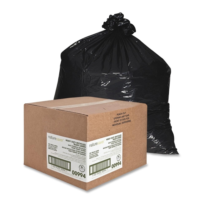 Nature Saver Heavy Duty Recycled Trash Liner 00994 NAT00994