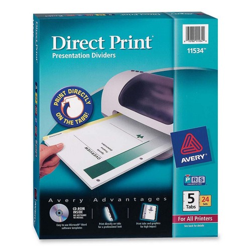 Direct Print Custom Laser Divider Avery Dennison 11534 AVE11534