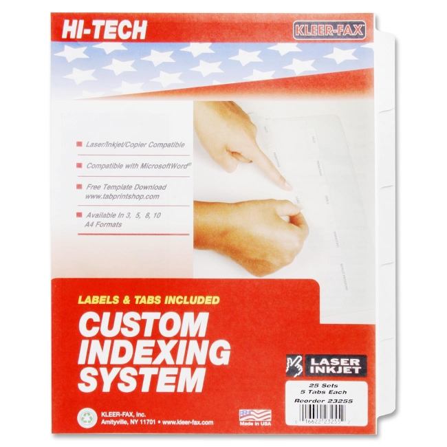 Kleer-Fax HiTech Custom Indexing System 23255 KLF23255