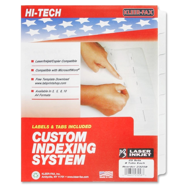 Kleer-Fax HiTech Custom Indexing System 23258 KLF23258