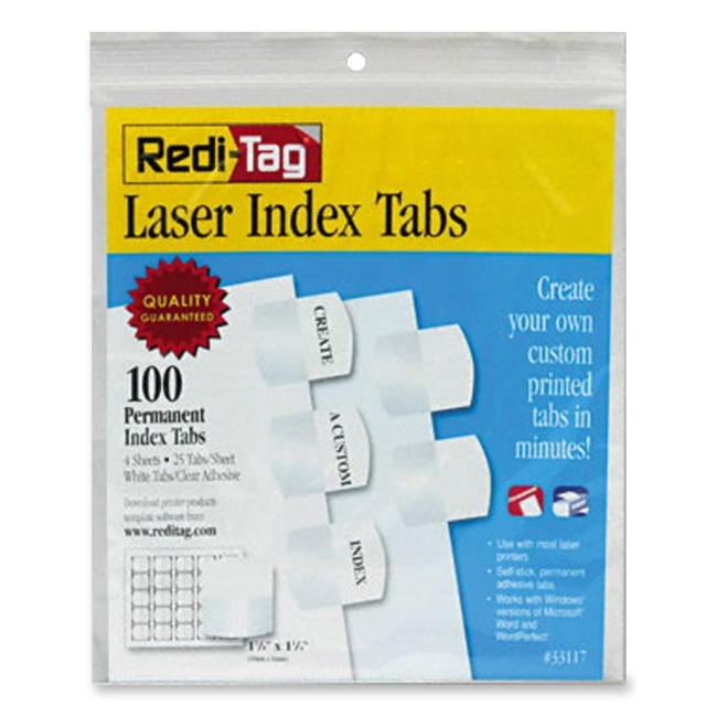 Redi-Tag Laser Index Tab 33117 RTG33117