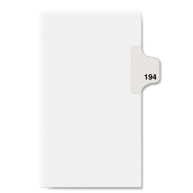 Avery Individual Side Tab Legal Exhibit Dividers 82410 AVE82410