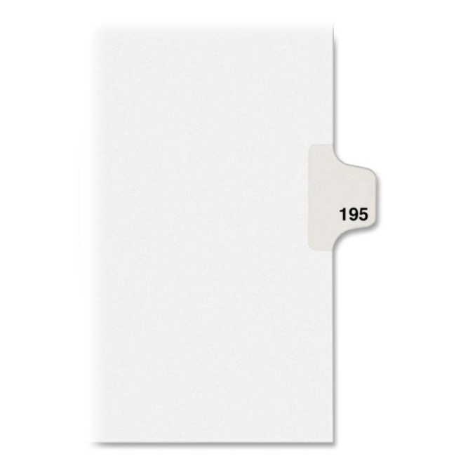 Avery Individual Side Tab Legal Exhibit Dividers 82411 AVE82411
