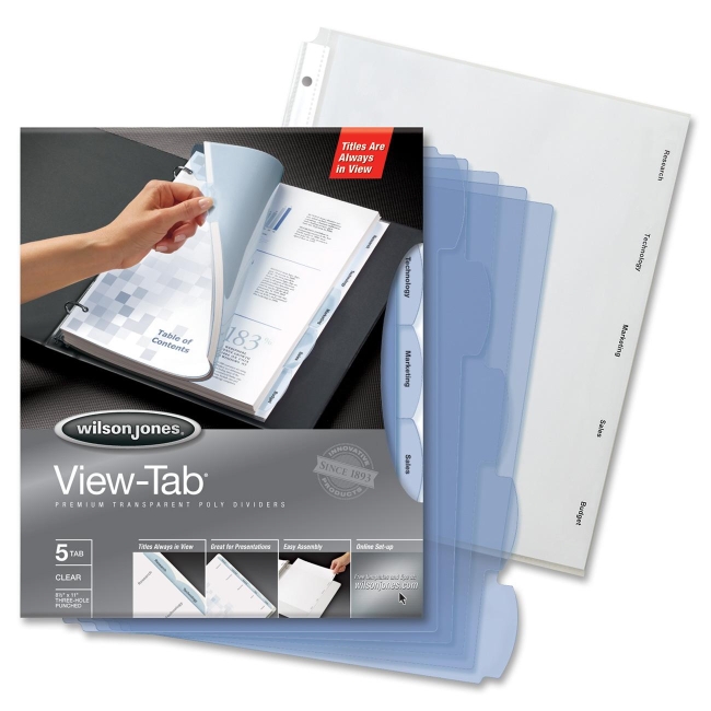 ACCO View-Tab Transparent Divider 55066 WLJ55066