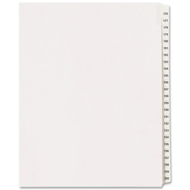 Avery Side Tab Collated Legal Index Dividers 82190 AVE82190