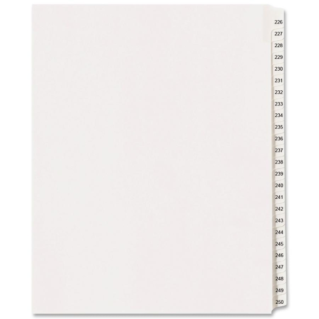Avery Side Tab Collated Legal Index Dividers 82192 AVE82192