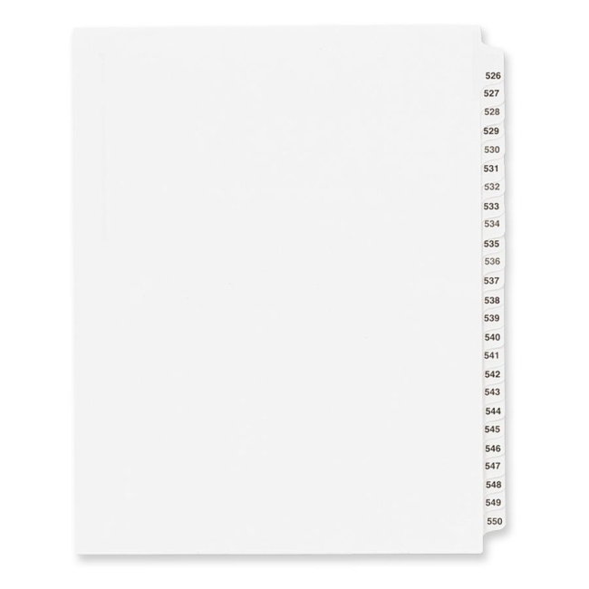 Avery Side Tab Collated Legal Index Divider 82300 AVE82300