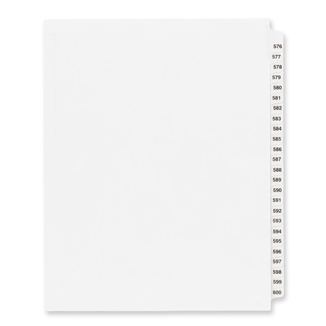 Avery Side Tab Collated Legal Index Divider 82302 AVE82302