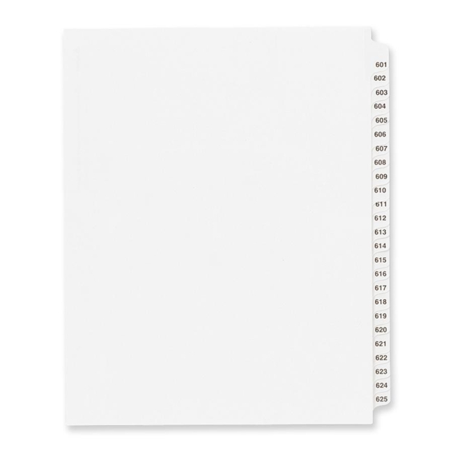 Avery Side Tab Collated Legal Index Dividers 82303 AVE82303