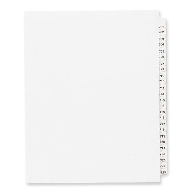 Avery Side Tab Collated Legal Index Dividers 82307 AVE82307
