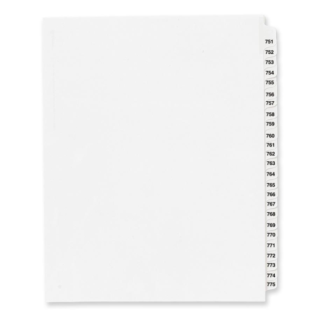 Avery Side Tab Collated Legal Index Divider 82309 AVE82309