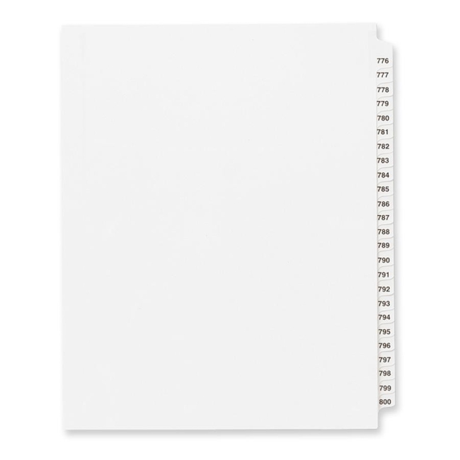 Avery Side Tab Collated Legal Index Divider 82310 AVE82310