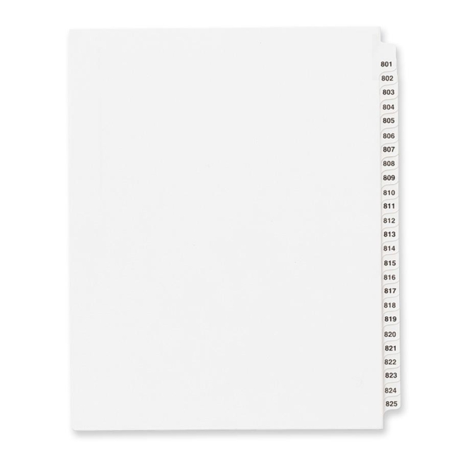 Avery Side Tab Collated Legal Index Dividers 82311 AVE82311