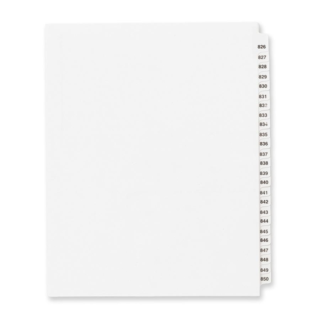 Avery Side Tab Collated Legal Index Divider 82312 AVE82312