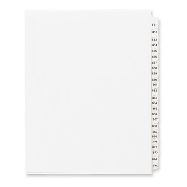 Avery Side Tab Collated Legal Index Divider 82313 AVE82313