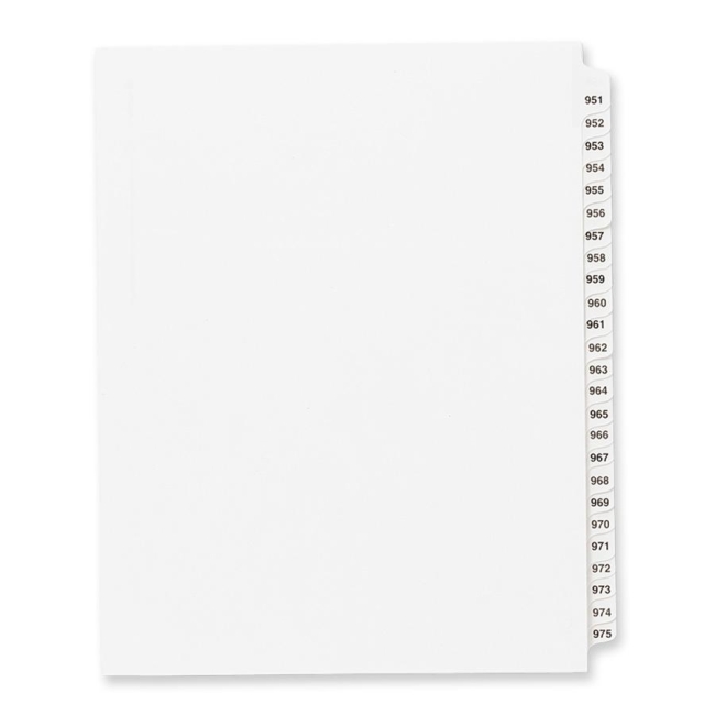 Avery Side Tab Collated Legal Index Divider 82317 AVE82317